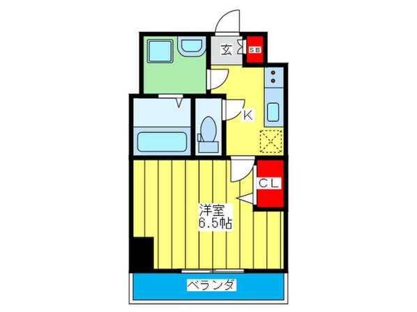 ﾗﾗﾌﾟﾚｲｽ　ｻﾞ・京橋ｽﾃﾗ(212)の物件間取画像